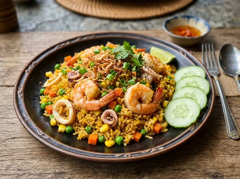 Cơm chiên hải sản